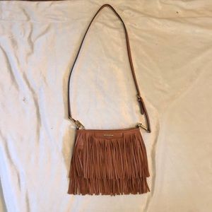 Rebecca Minkoff leather cross body fringe bag